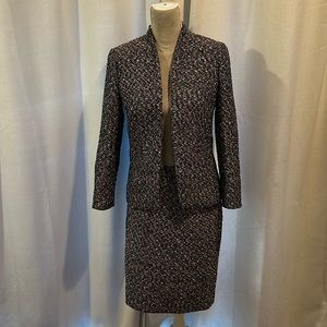 J Crew metallic tweed skirt suit NWT